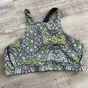 Victoria’s Secret high neck paisley sports bra